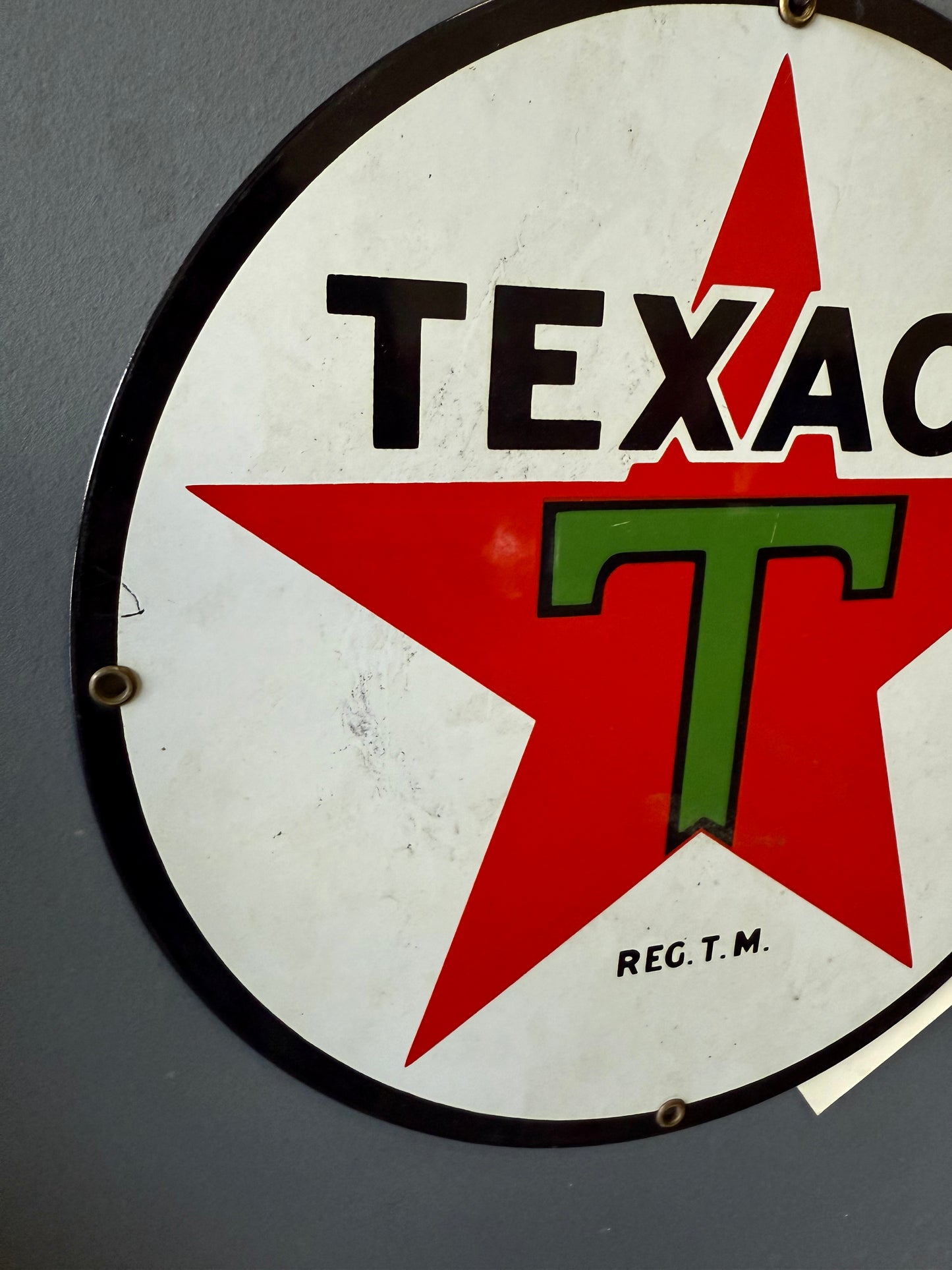 Texaco Porcelain round sign