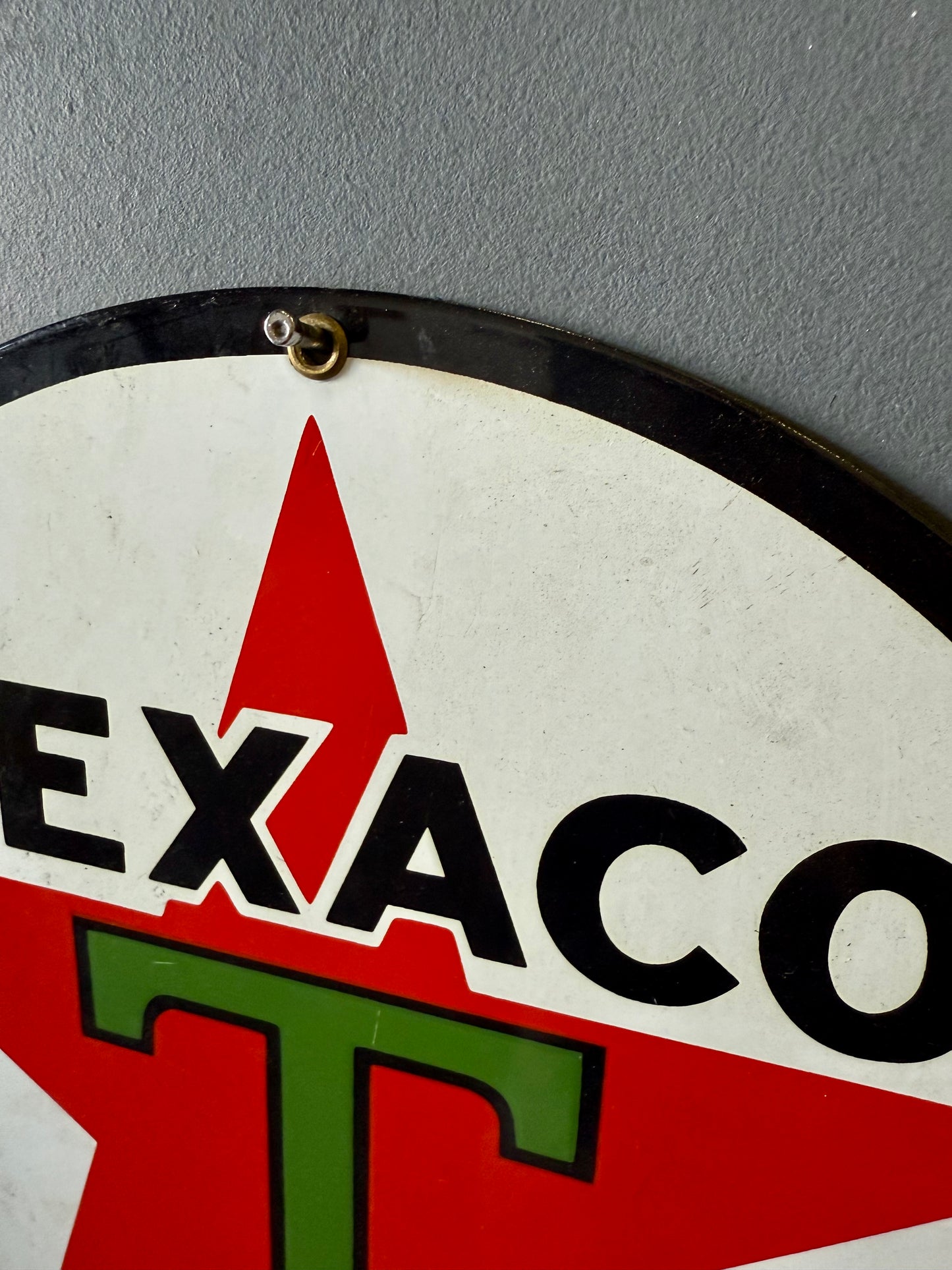 Texaco Porcelain round sign