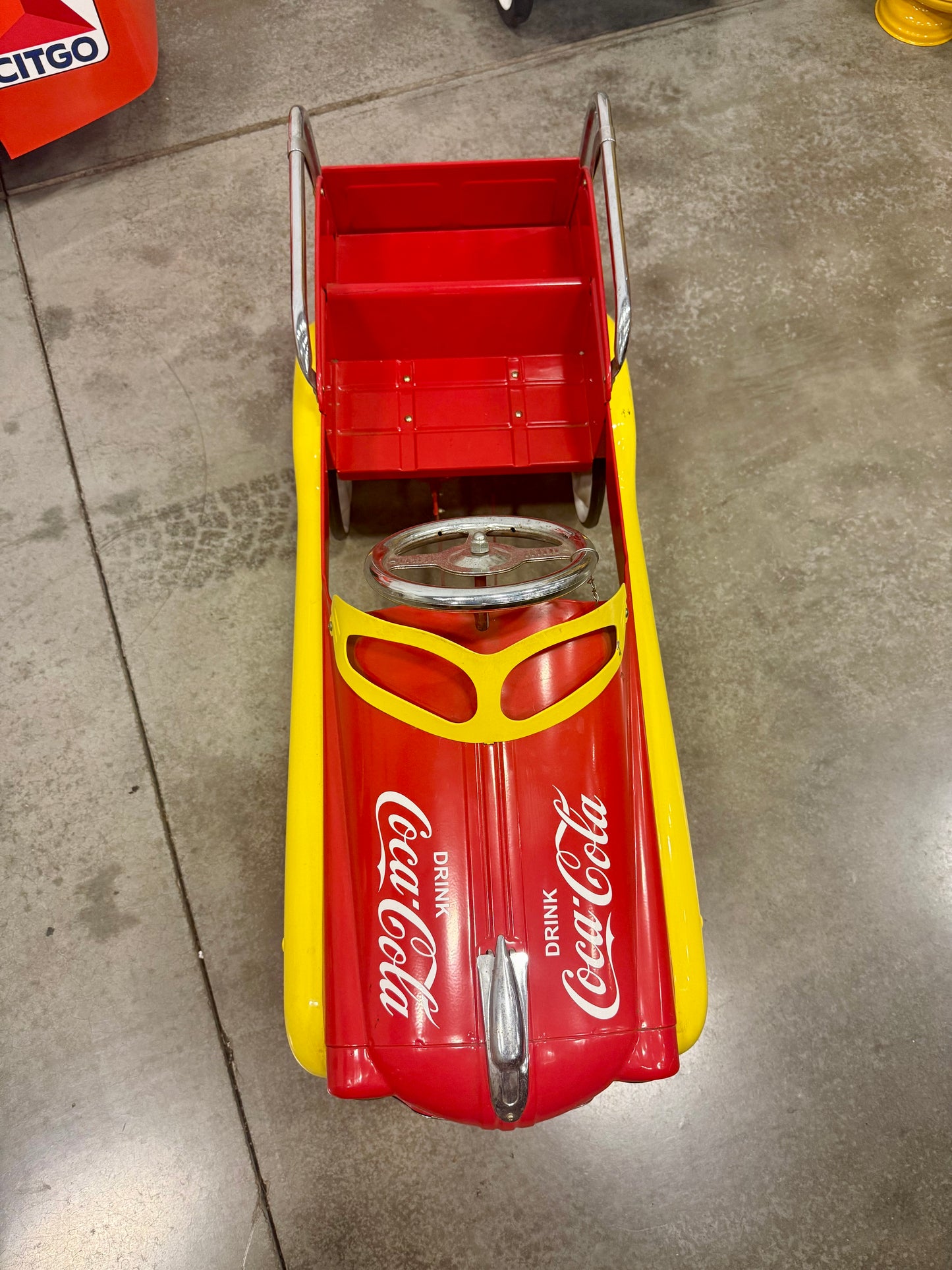 Vintage Gearbox Coca-cola Delivery Truck Pedal Car