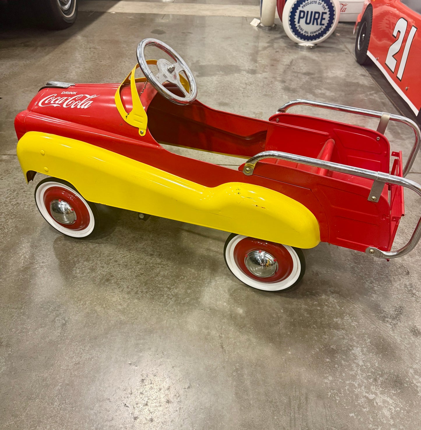 Vintage Gearbox Coca-cola Delivery Truck Pedal Car