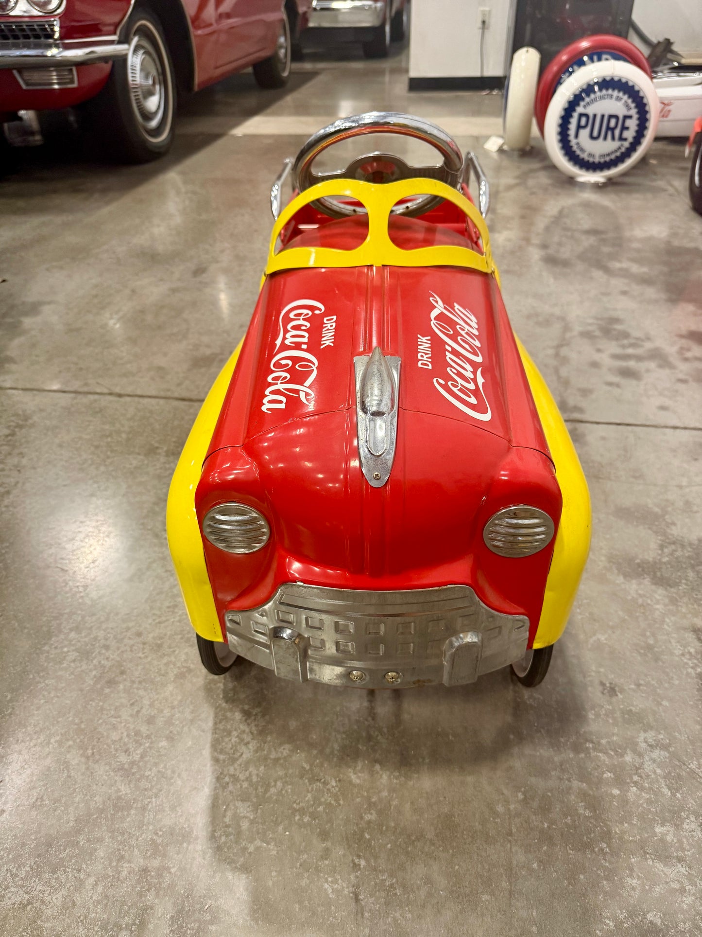 Vintage Gearbox Coca-cola Delivery Truck Pedal Car