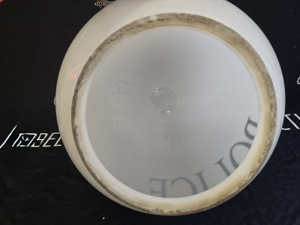 Original Glass Police Station Street Light Globe