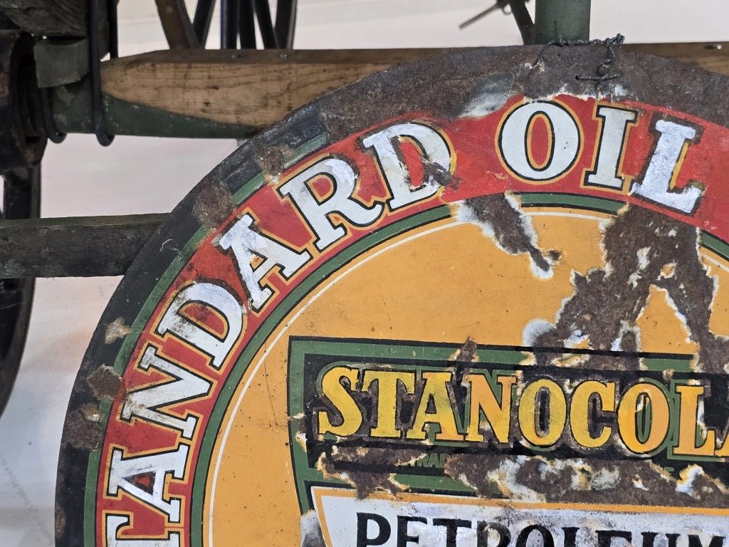 Original Vintage 30in Standard Oil Porcelain Sign