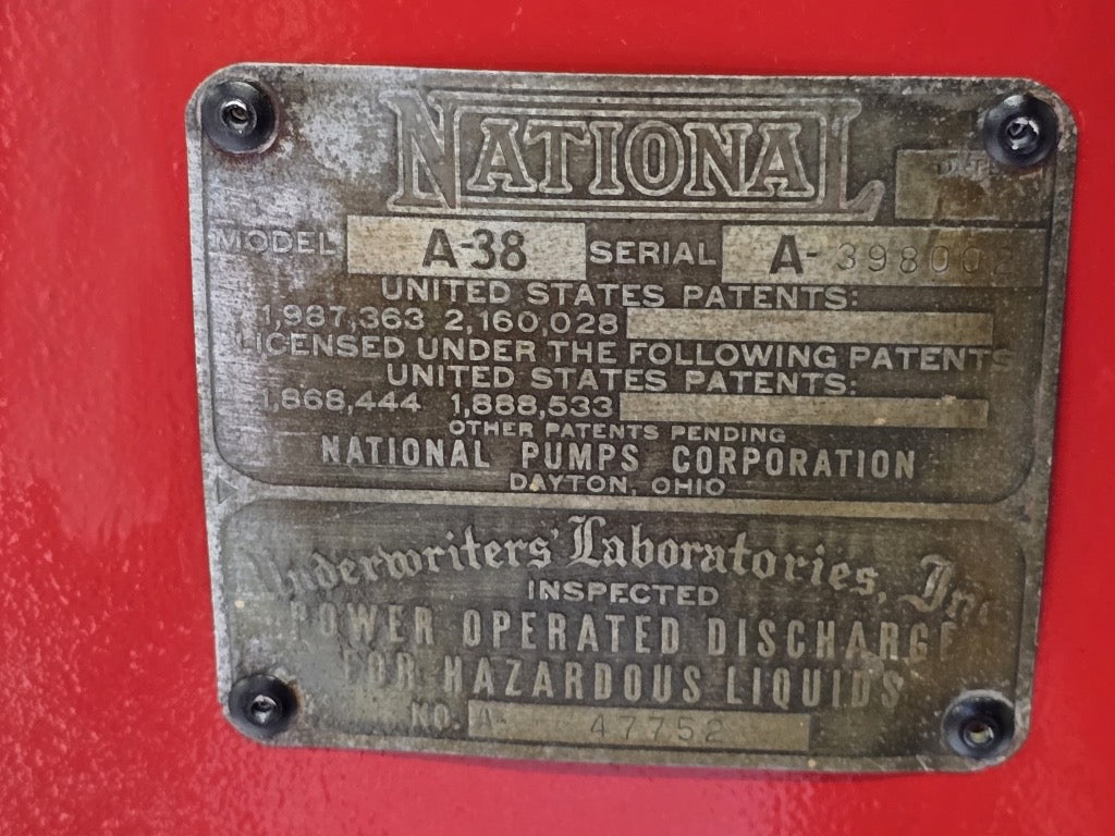 National A38 Shell Gas Pump