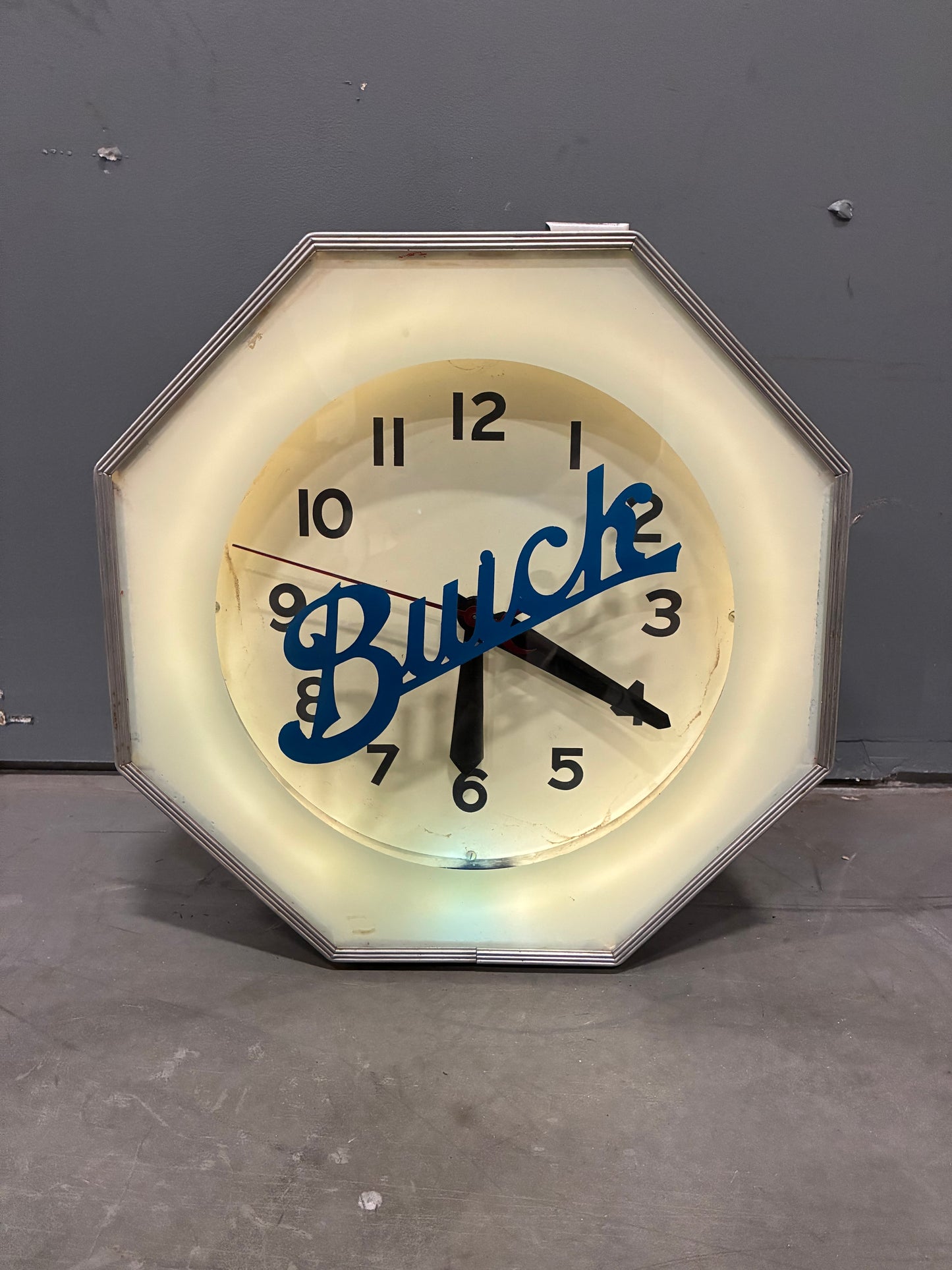 Vintage Buick Light Up Clock