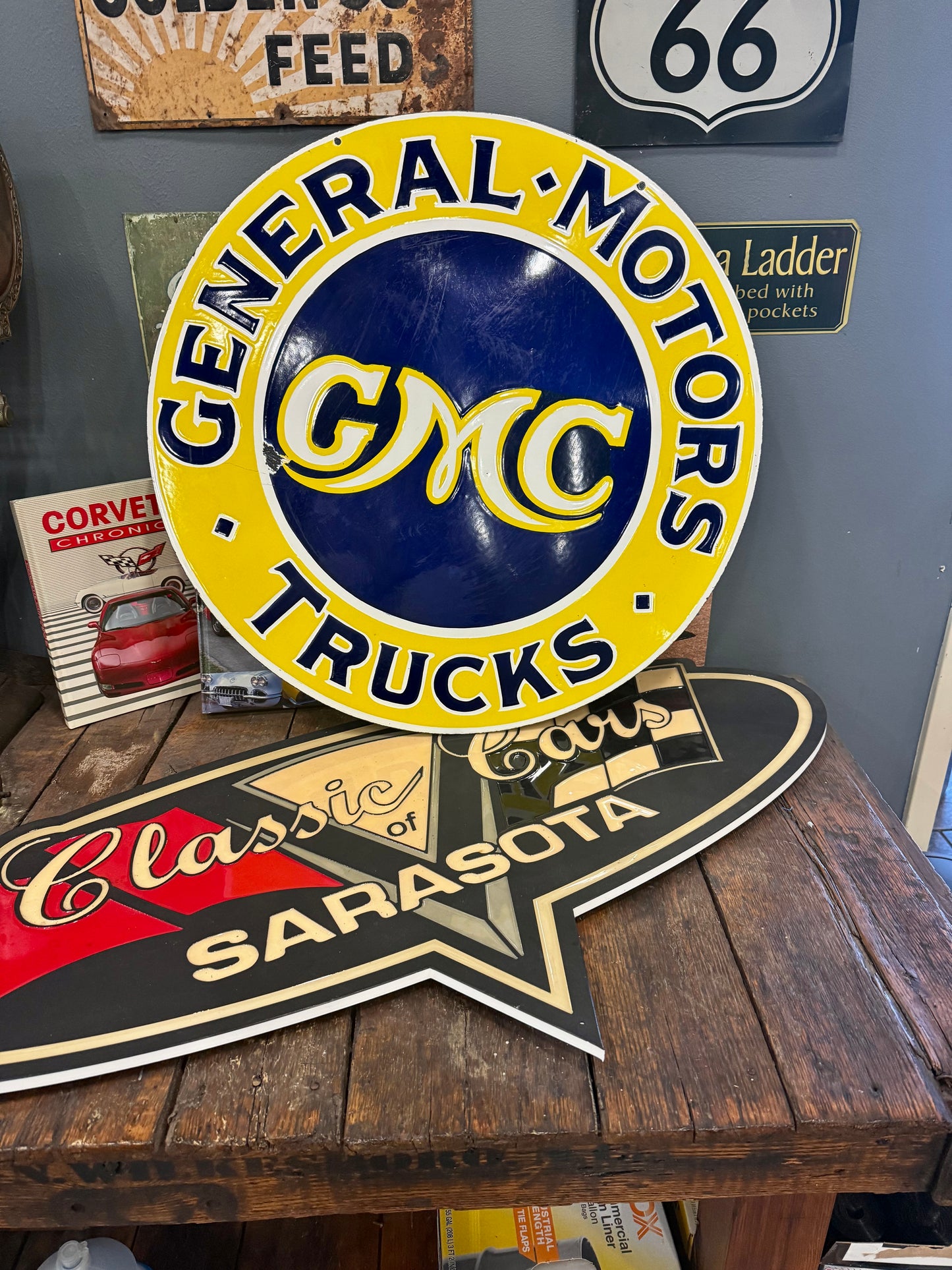 1930's General Motors GMC Truck sign