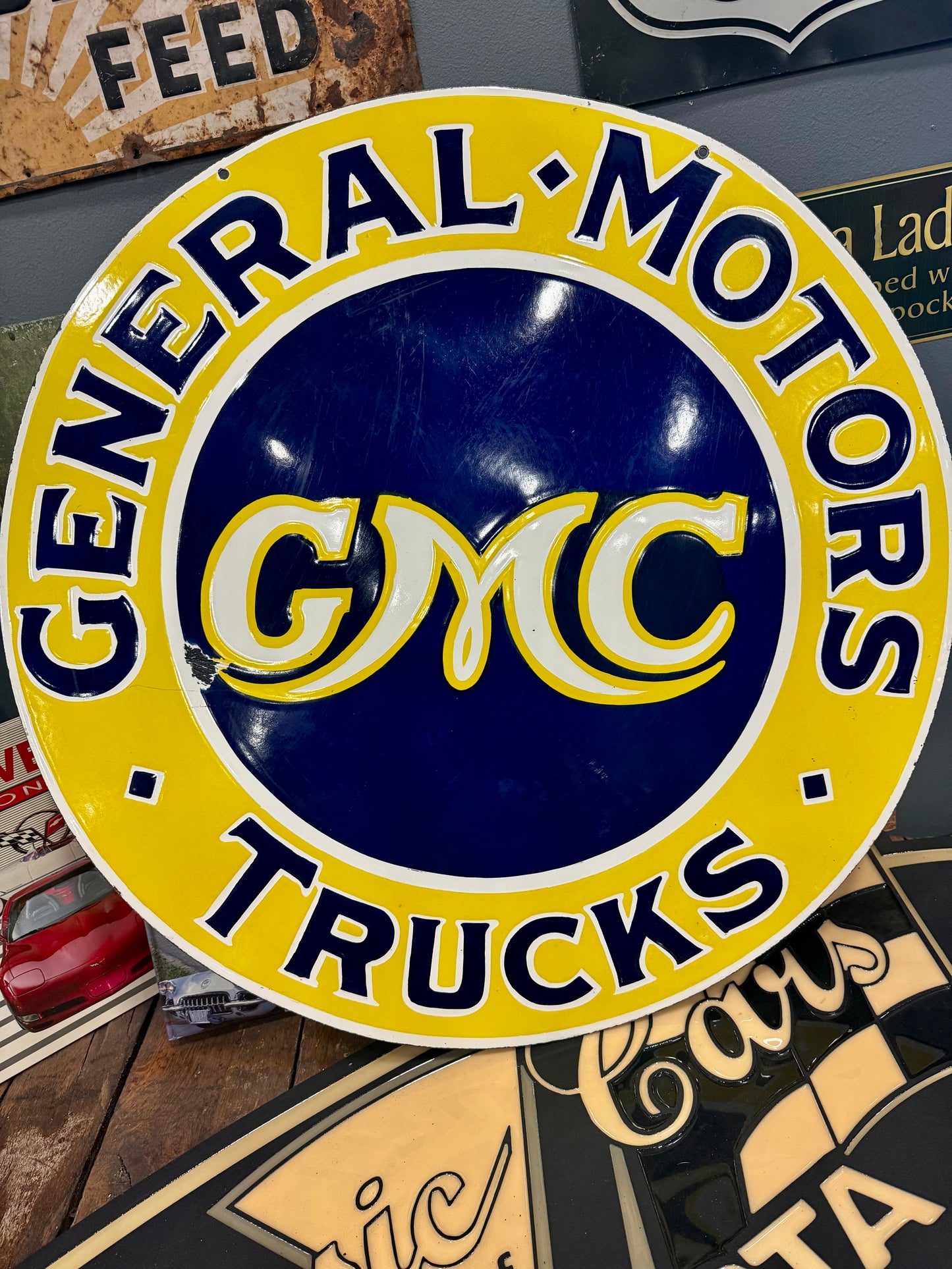 1930's General Motors GMC Truck sign
