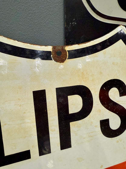 1967 Original Porcelain Phillips 66 sign