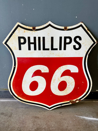 1967 Original Porcelain Phillips 66 sign