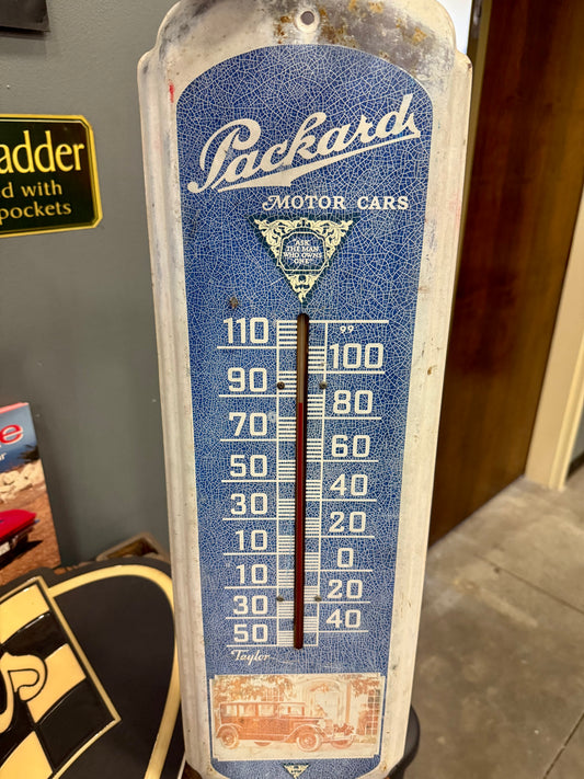 1920's packard motor cars thermometer