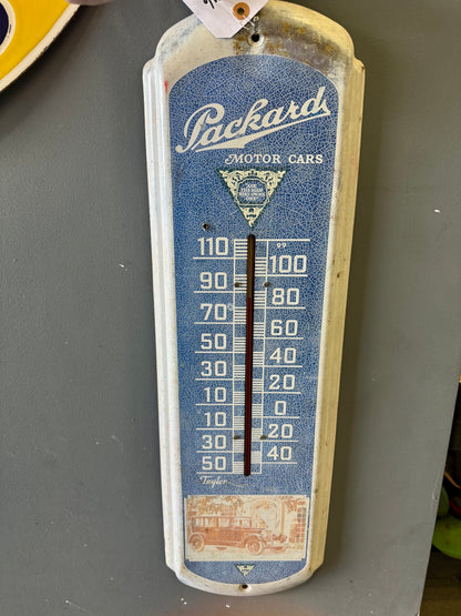 1920's packard motor cars thermometer