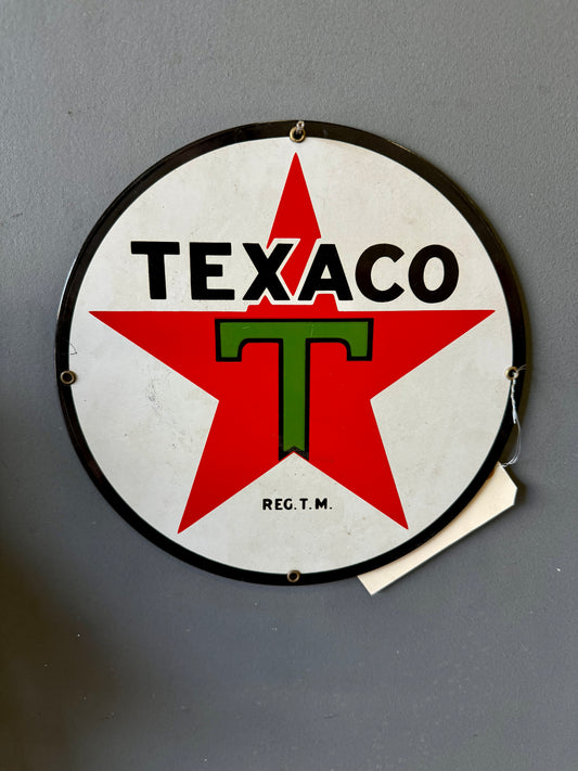 Texaco Porcelain round sign