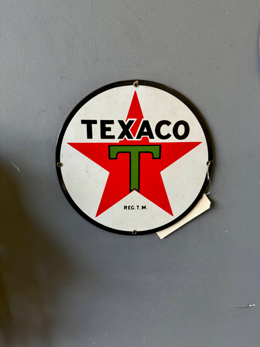 Texaco Porcelain round sign