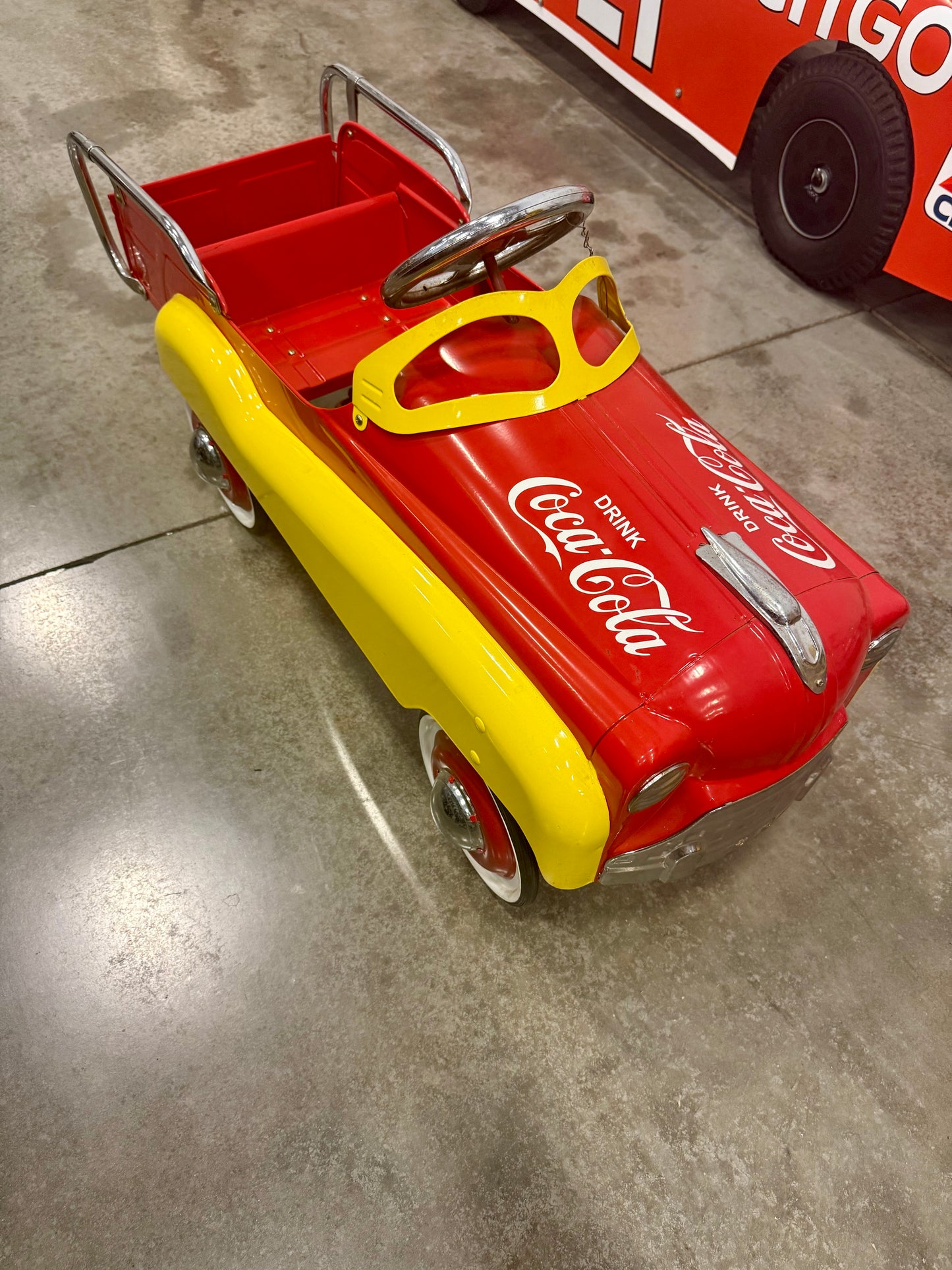 Vintage Gearbox Coca-cola Delivery Truck Pedal Car