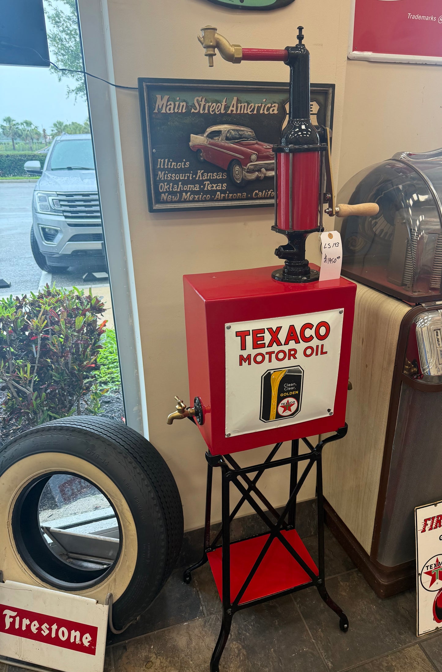Vintage Texaco Motor Oil Dispensor