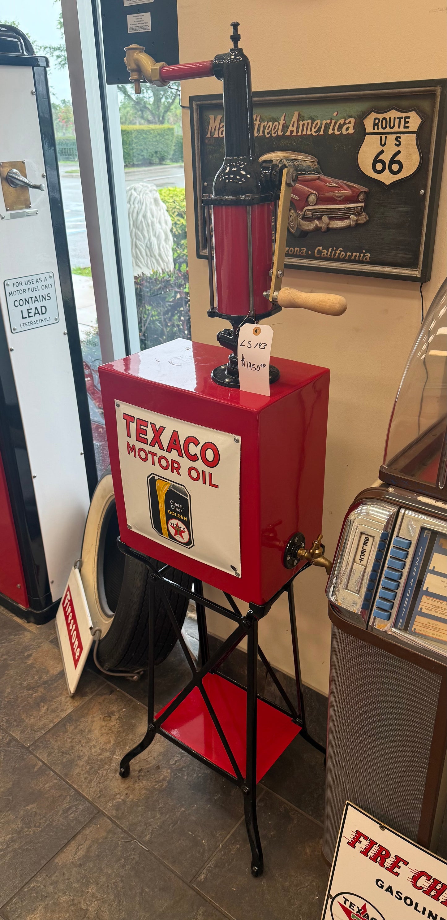 Vintage Texaco Motor Oil Dispensor