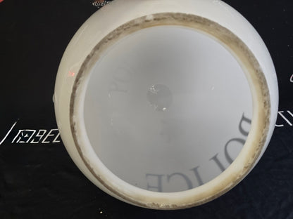 Original Glass Police Station Street Light Globe