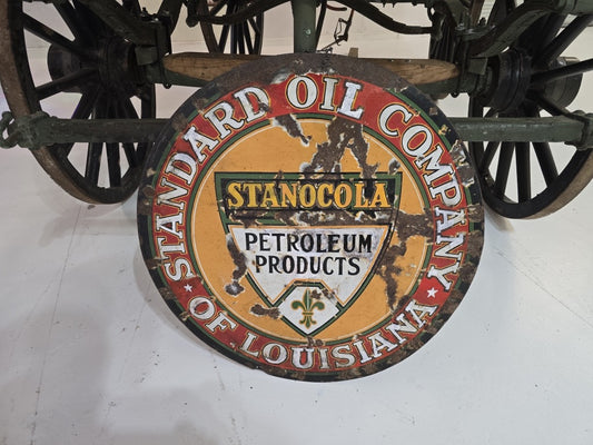 Original Vintage 30in Standard Oil Porcelain Sign
