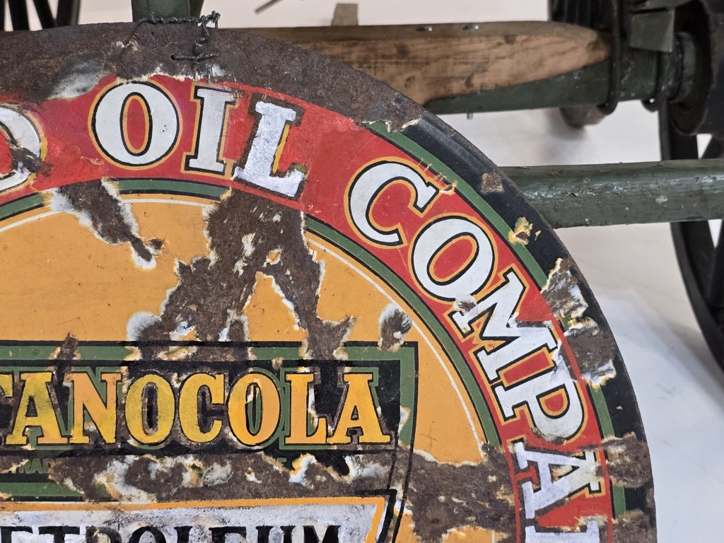 Original Vintage 30in Standard Oil Porcelain Sign