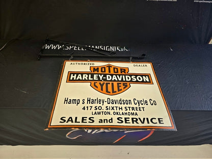 Original Porcelain Harley Davidson Dealer Sign