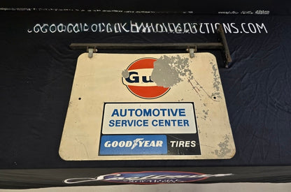 Gulf Double-sided Sign With Bracket